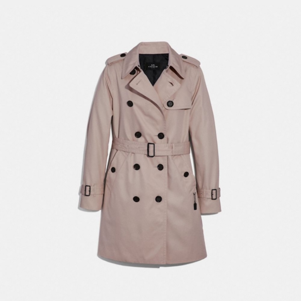 Coach Medium Trench in Blush
